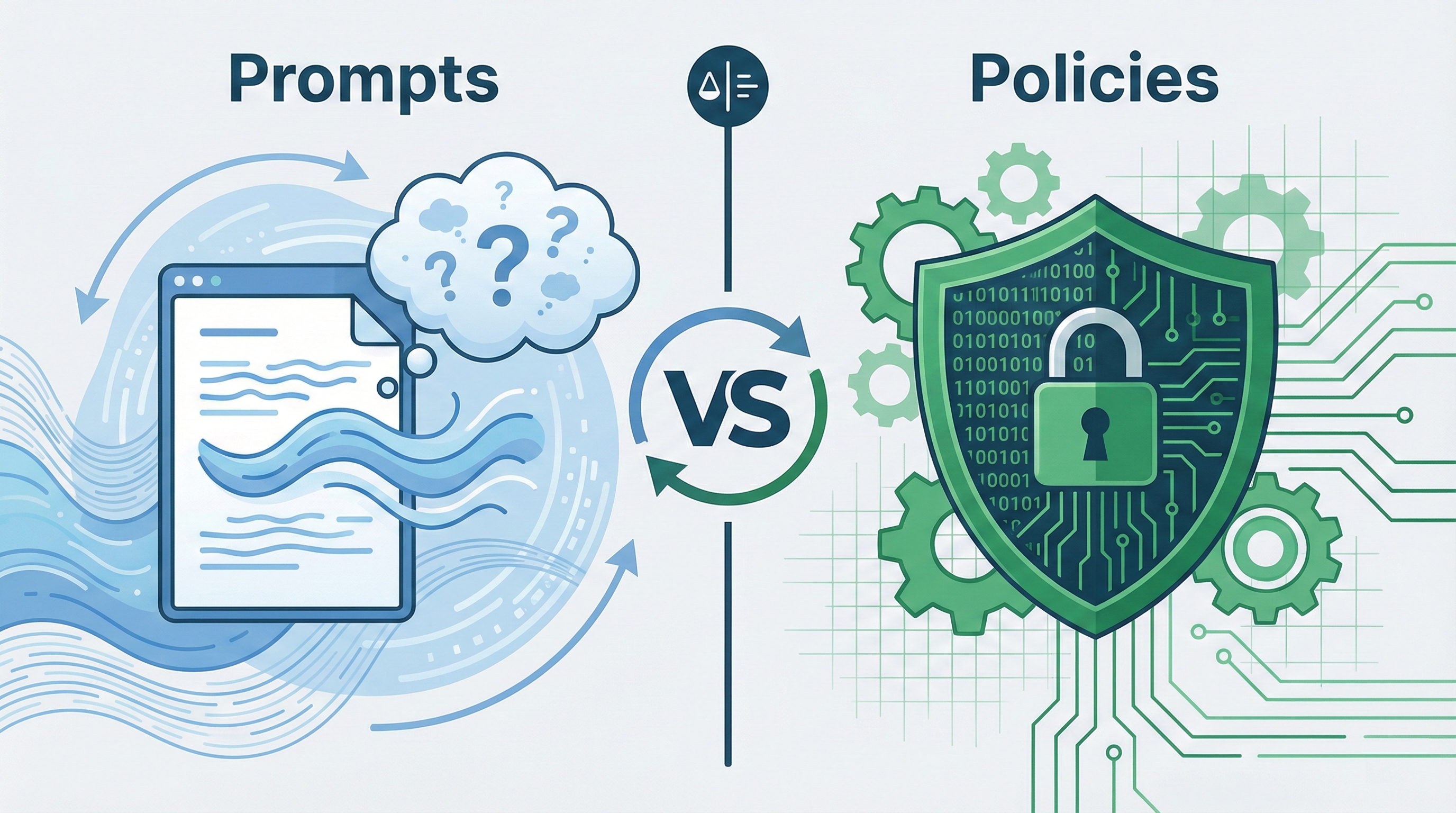 Prompts vs Policies: Choosing the Right Safety Layer for Your AI Agent